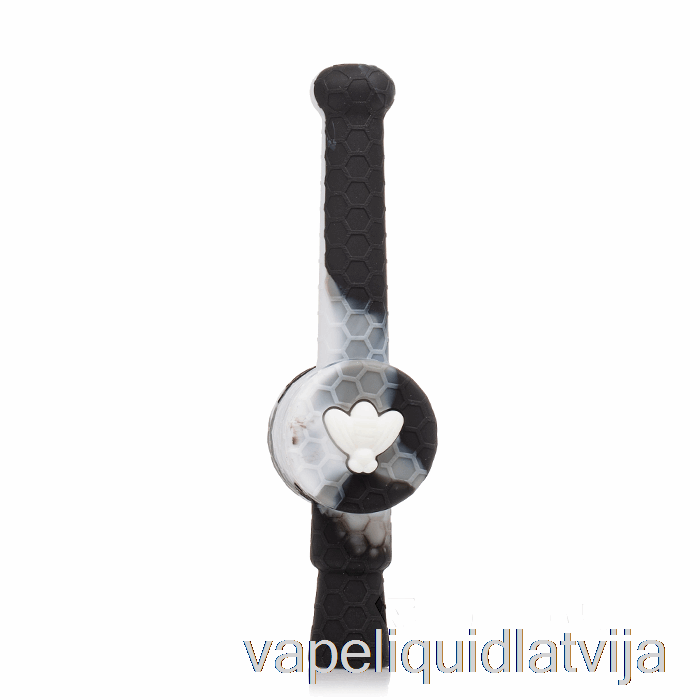 Stratus Reclaimer Medus Dipper Silikona Dab Salmu Marmora Pelēks (melns / Pelēks / Balts) Vape šķidrums